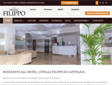 Tablet Screenshot of hotelfilippo.com